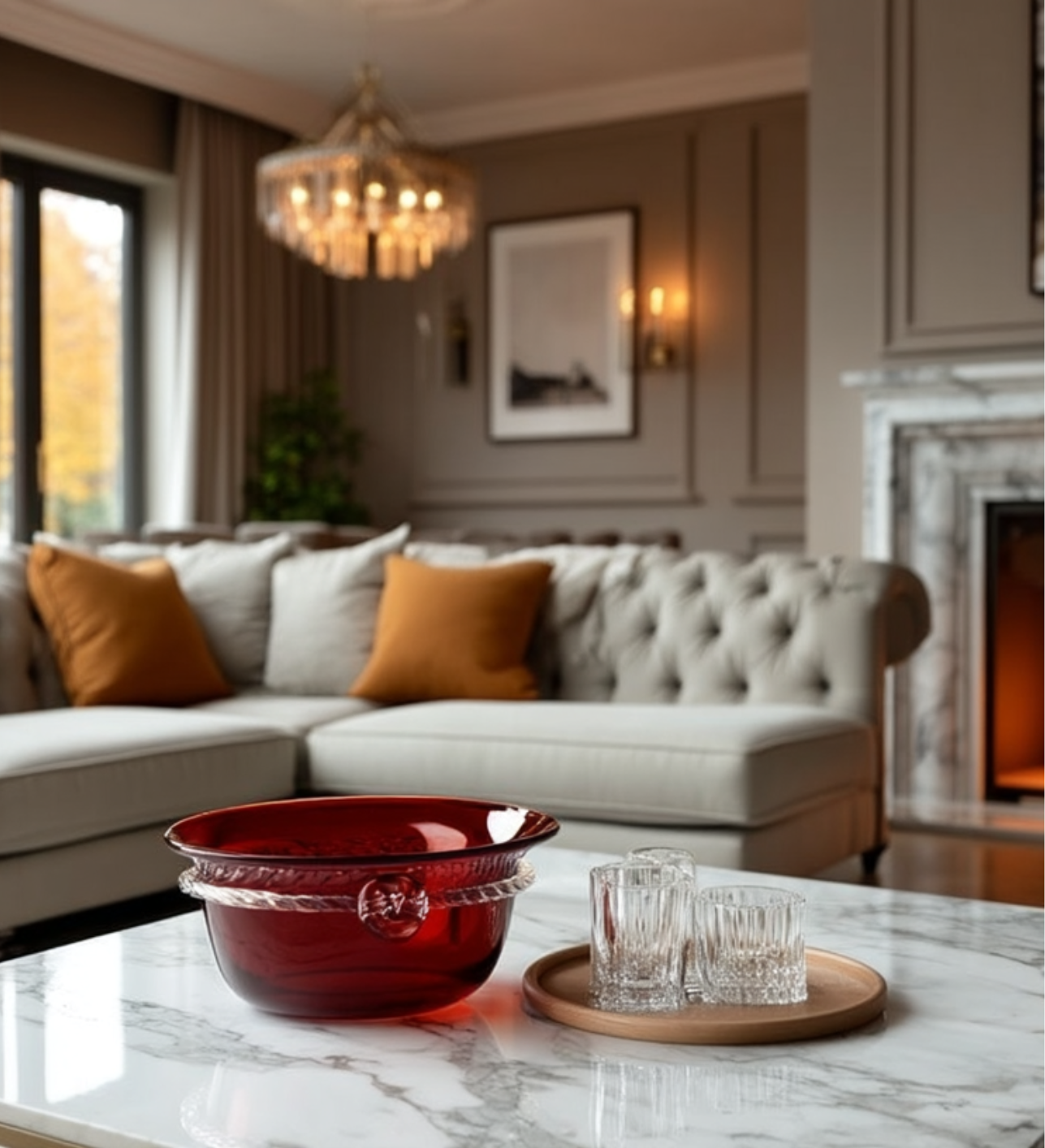 Wazon Krosno Gemstone jako centralny element dekoracji