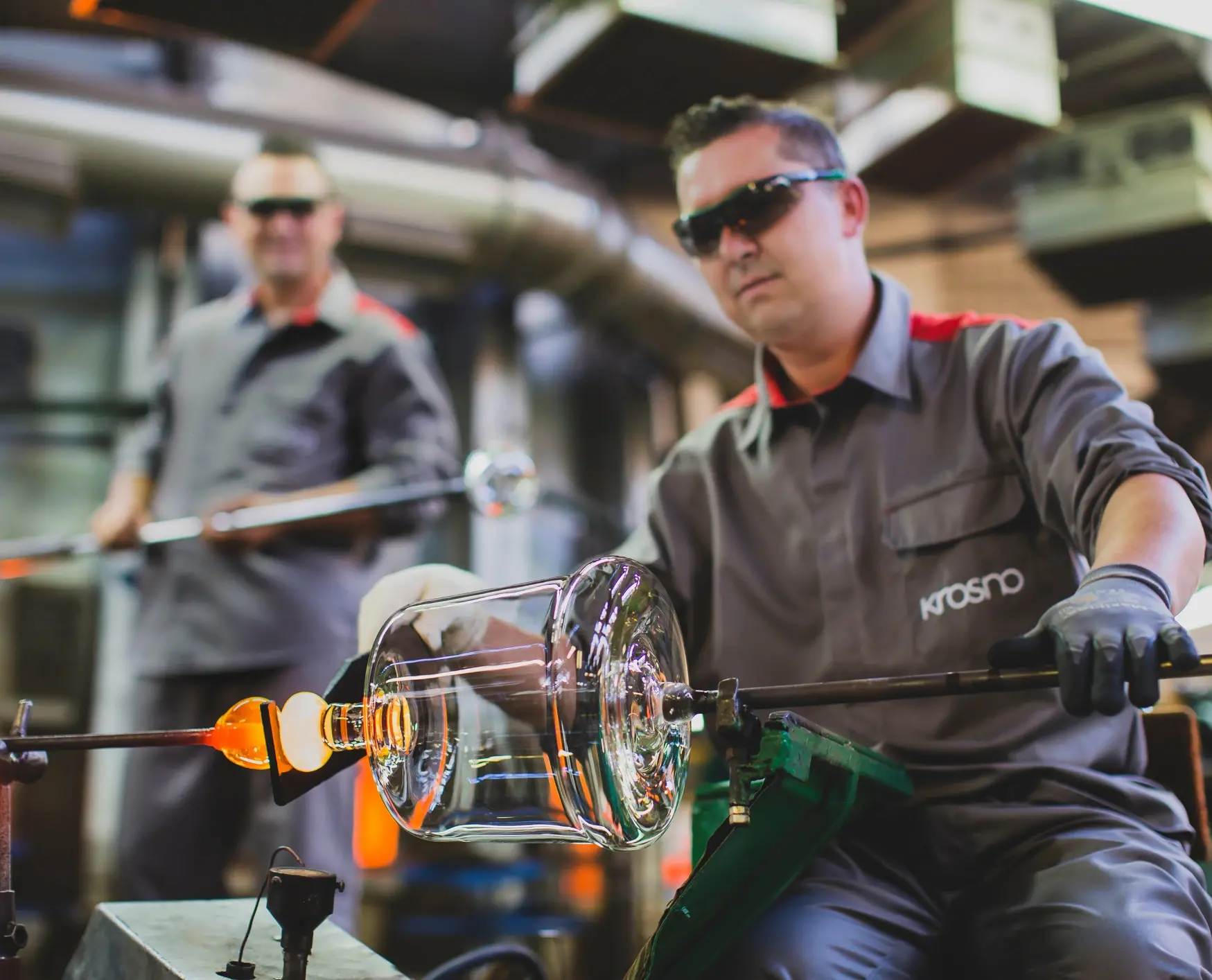 Proces formowania szkła Krosno